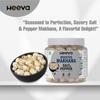 Heeva Roasted Makhana | Salt & Pepper (100g) & Pudina Flavour Combo (100g) Combo | Fox Nut | Gluten Free | Roasted - Not Fried | No Cholesterol | Healthy Super Food | Calcium Rich view 2