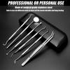 GOLDFINCH Professional Dental Tools Kit,6 PCS Teeth Cleaning Tools Set,Oral Care Kit with Tooth Pick, Dental Mirror, Tartar Scraper, Dental Probe view 2