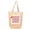 Daffodil Jute Bagg | Tote Bag | Handcrafted Kalamkari Pocket Bag | Multipurpose Carry Bag | Durable Bags for Men & Women | Jute Handbags with Latkan (Pocket) view 1