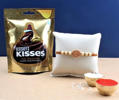 SFU E Com Kisses Milk Chocolate With Rakhi | Rakhi With Kisses Milk Chocolate For Brother | Rakhi With Chocolates | 012