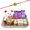 SFU E Com Creamy Gold Coin Chocolates With Creamy Cadbury Silk| Rakhi Chocolate for Brother | Jadtar Ganesh ji Rakhi With Chocolates | Roli, Chawal, Chandan, Misri | 424 view 1