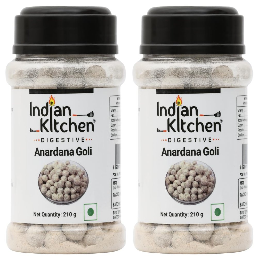 Indian Kitchen Anardana Goli 210 grams (Pack of 2) | Healthy Snack for Kids and Adults