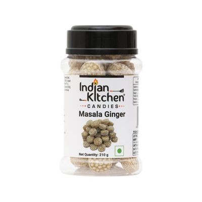 Indian Kitchen Ginger Masala Candy 210g (Pack of 2) | Healthy Snack for kids and adults