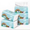 DCELLA Facial Tissue Soft Tissue Paper Napkins Table Top Plain 4 Ply 300 Tissues (Pack of 3, Blue) view 4
