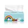 DCELLA Soft Facial Tissue Paper Napkins Table Top Plain 4 Ply 500 Pcs in Each Pack (Blue, Pack of 5) view 1