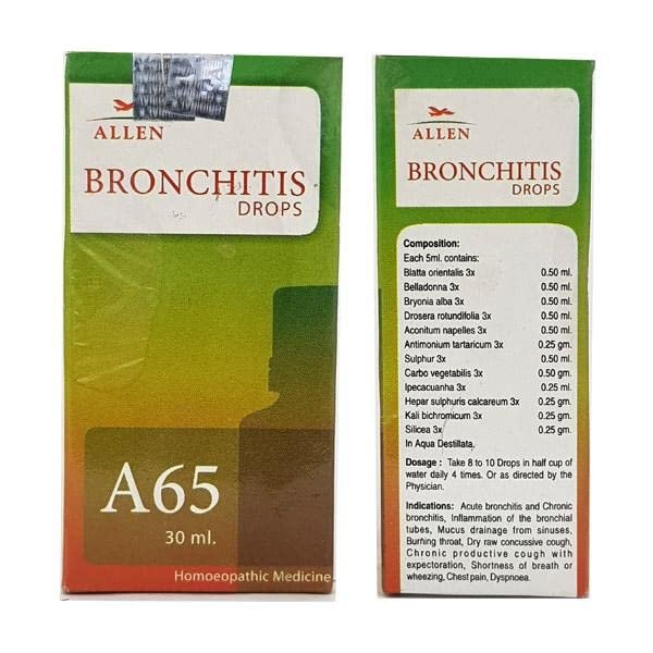 Allen A65 Bronchitis Drop -30 ml (Pack of 3)