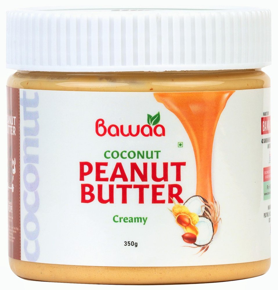 Bawaa Coconut Peanut Butter (Creamy) | High Protein Peanut Butter | Vegan 350 g