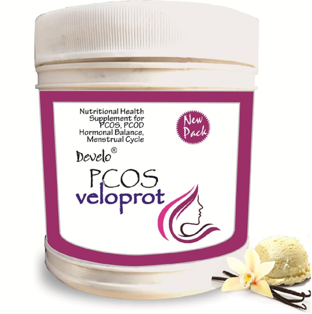 Develo PCOS PCOD Supplement for Women with Myo, D Chiro Inositol, Supports Hair Health, Weight & Flab Loss - 500 g Vanilla