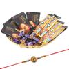 SFU E Com Barone Chocolate Gift | Rakhi Chocolate for Brother | Peacock Rakhi With Chocolates | Roli, Chawal, Chandan, Misri | 001 view 1