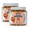 Heeva Roasted Makhana | Foxnut | Peri-Peri Flavour 100g (Pack of 2) | Gluten Free | Roasted - Not Fried | No Cholesterol | Healthy Super Food | Calcium Rich | Phool Makhana view 1