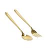 NavaFresh Basics Camping Straw, Camping Utensil Set Easy to Clean Stainless Steel for Travel for Camping for Adults for Outdoor for Children(Gold (Green Storage Bag)) view 3