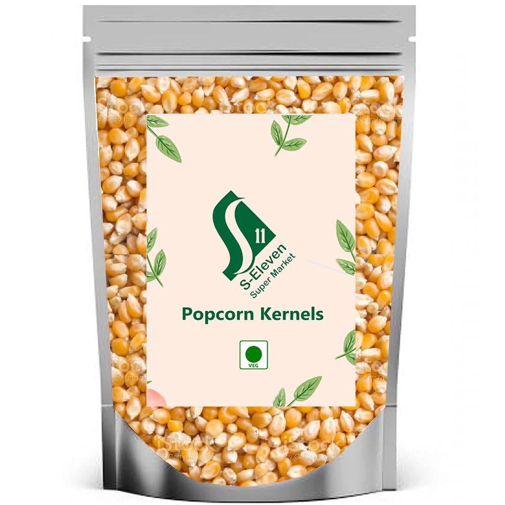 S Eleven Super Market Popcorn Kernel Seeds/Gourmet Pop Corn Kernels/Makkai Popcorn (2 Kg)