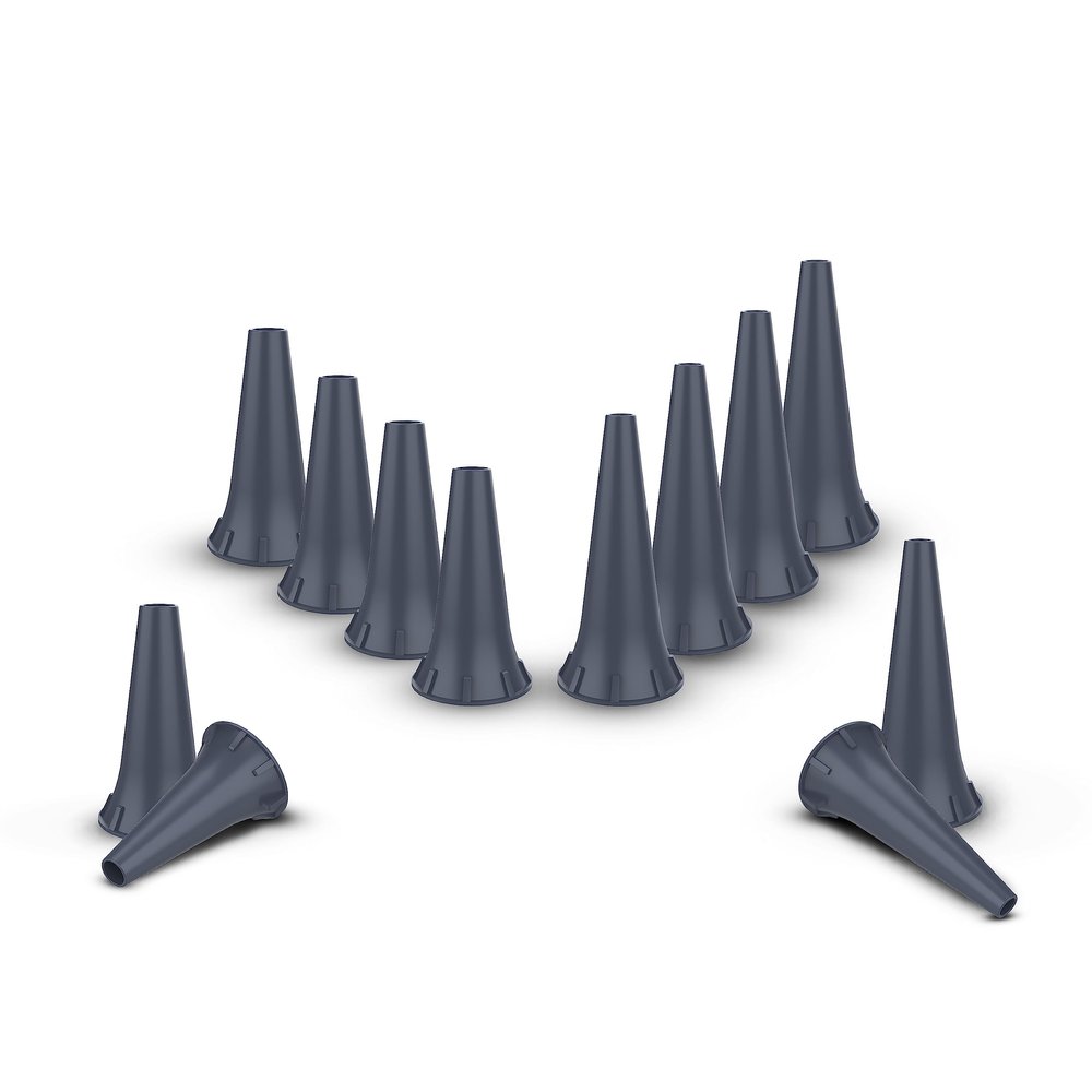 2.5 mm And 4 mm Disposable Otoscope Tips For K.A.W.E, Ries-Ter And H.E.I.N.E Compatible Otoscopes Ear Specula 12-12 Units Total 24 Tips (24)