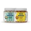 Heeva Roasted Makhana | Cream & Onion (100g) & Cheese & Herb Flavour (100g) Combo | Fox Nut | Gluten Free | Roasted - Not Fried | No Cholesterol | Healthy Super Food | Calcium Rich view 1
