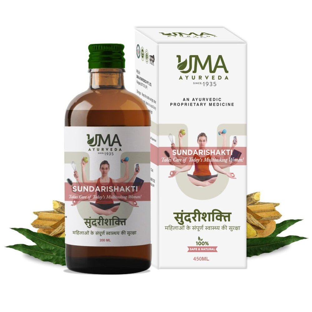 Uma Ayurveda Sundarishakti Syrup 450 ml - Support in Irregular Periods Ayurvedic Medicine Syrup for Women
