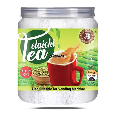 Brew Lab Elaichi Tea Premix | Also Suitable For Vending Machines | Real Elaichi taste | Cardamom Tea Vacuum Pack (250 g)