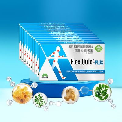 Flexiqule-Plus Joint Pain Relief Capsules | Effective Care for Severe Joint Pain and Stiffness (Pack of 10)