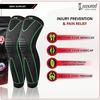Cockatoo Knee Support For Men,Knee Cap Compression Support for Gym Running, Cycling, Sports, Jogging, Workout Pain Relief,Material: Nylon & Spandex(Pack Of Two) (C-KNEE444-GREEN, S) view 3