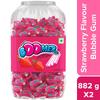 Boomer Skittles Bubble Gum Jar, Strawberry Flavoured Chewing Gum, Long Lasting Sweetness, Fun Chewing Gum Ideal For Sharing With Friends, 999.6 G, Pack Of 2 view 4