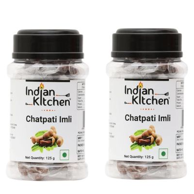 Indian Kitchen Chatpati Imli Candy 125g (Pack of 2) | Khatti Meethi Imli Treat | Twisted Chulbuli Tamarind (Imli) Candy | Tangy & Sweet Digestive Candy & Mukhwas
