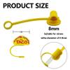 16pcs Cinco De Mayo Fiesta Themed Reusable Food Grade Silicone Straw Sleeve Caps, Suitable for Party Favor Bags,Birthday Party, Friends Gathering,Dustproof Soft Straw Covers for 7-8mm Straws view 4