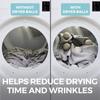 HOME GENIE 6 Pack XL 100% New Zealand Wool Dryer Balls, Reusable Over 400 Loads, Fast Drying and Helps Reduce Wrinkles, Anti Static Lint Pet Hair Natural Fabric Softener, Laundry Household Essentials view 3