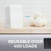 HOME GENIE 6 Pack XL 100% New Zealand Wool Dryer Balls, Reusable Over 400 Loads, Fast Drying and Helps Reduce Wrinkles, Anti Static Lint Pet Hair Natural Fabric Softener, Laundry Household Essentials view 4