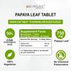 Bio Resurge Papaya Leaf Extract Ayurvedic Manages Platelets Digestion Immunity 60 Tablets 750 mg view 4