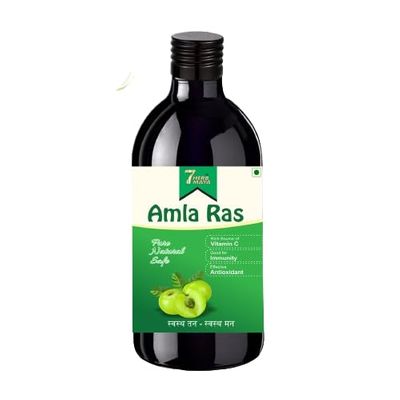 7Herbmaya Amla Juice with Vitamin C for General Wellness | Beneficial for Common Diseases|980ml|