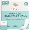 Azah Maternity Pads after Delivery [Pack of 10] | XXXL Sanitary Napkins for Women after Delivery | Leak Proof Sanitary Pads for Women | For Postpartum Flow, Urine Incontinence, Ultra Heavy Flow view 1