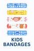 20 PC Waterproof Cartoon Printed Kids Bandages, Kids Self Adhesive Bandage, Sticking Plaster Bandage For Child Pain Relief (Pack of 20 Pc) view 1