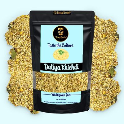Premium Multigrain Daliya Khichdi, 500g | 100% Natural | High Fiber with 8+ grains | Super food | Healthy Daliya Khichdi with Sorghum and 8 other grains