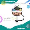 8pcs Straw Covers for Reusable Straws-Cute Cat Style-Drinking Straw Covers Cap-Silicone Straw Toppers for Tumblers,Stanley Cup Straw Cover,Straw Tip Covers,7-8mm Straws Compatible (X02) view 3