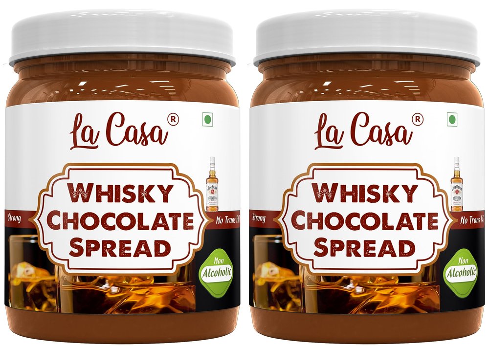 La Casa Bourbon Whisky Chocolate Spread | Combo Pack of 2 | 2x350g |
