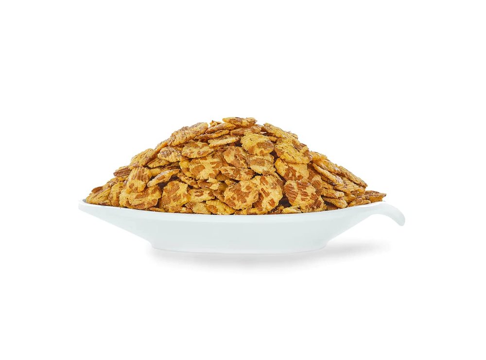 90's MILL Chana Jor Garam Namkeen Snack Chanachur | Namkeen | Spicy Chickpeas with Other Snack Ingredients | Contains No MSG | Zero Cholesterol, Trans Fat & Sugar | Medium Spicy-1Kg*4Pack
