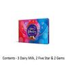 eCraftIndia,Dancing Peacock Rakhi with Cadbury Celebrations Gift Pack of 7 Assorted Chocolates and Roli Chawal Pack, Raksha Bandhan Greeting Card view 2