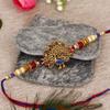 eCraftIndia,Dancing Peacock Rakhi with Cadbury Celebrations Gift Pack of 7 Assorted Chocolates and Roli Chawal Pack, Raksha Bandhan Greeting Card view 3