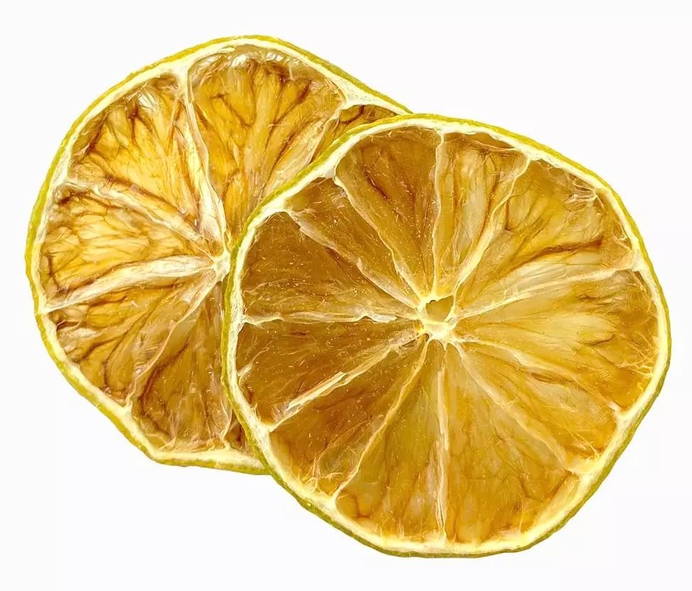 A D Food & Herbs Dried Lemon Slices for Garnishers - Cocktail,Mocktail,Candle,Soap Making,DIY Crafts (100 GMS)