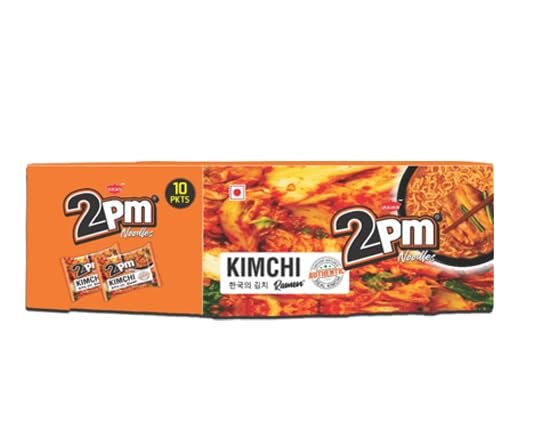 2PM Kimchi Ramen, 1500g (pack of 10), Kimchi, Non- Veg Noodles