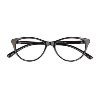 FWO Photochromic Progressive Reading Glasses For Men Women 1.00 1.25 1.50 1.75 2.00 2.25 2.50 2.75 3.00 Uv Protection Black Cateye 15 (Distance 0/ Reading +2.50)
