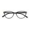 FWO Photochromic Progressive Reading Glasses For Men Women 1.00 1.25 1.50 1.75 2.00 2.25 2.50 2.75 3.00 Uv Protection Black Cateye 15 (Distance 0/ Reading +2.50) view 1