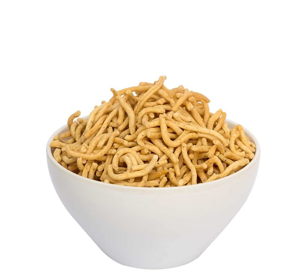 Authentic Bikaner Wali Ratlami Namken Chatpata Sev Bhujia/Laung Sev Namkeen/Ratlami Sev/Ratlami Bhujia Sev/Lavng Sev Bhujiya Namkeen/Ratlami Namkeen/Made In Groundnut Oil-1Kg*4Pack
