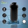 COOL INDIANS WORKHARD Shaker Bottle For Men Gym Protein Shaker |100% Leak proof | Protein Mixes and Supplements shakers With BPA Free (Black) view 3