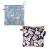 Adium 2pcs Zipper Sanitary Napkin Storage Bag Pouches Period Menstrual Pad Zipper Pouch Menstrual Bag for Teen Girls Women Ladies view 2