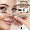 BeautyPros Lash Extension Kit - Stainless Steel Precision Tweezers set with Dolphin Shaped and Curved Pointed Tip - Tweezers for Eyelash Extension - 2-Pack view 3