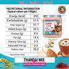 Brew Lab Vegan Thandai Drink Mix with Badam, Kesar and Elaichi | 100% Plant Based, Gluten Free, Lactose Free, Dairy Free | No Added Preservatives 250 gm view 3