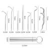 Adium 304 Stainless Steel Toothpick Set Floss Metal Teeth Picking Portable Storage Tube Oral Care Cleaning Tools Toothpick Set of Seven view 3