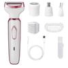 BRITUMS Women's Electric Shaver,4 In 1 Painless Electric Shaver Set,Women's Hair Remover,Rechargeable Hair Remover&Trimmer,Suitable For Eyebrow Hair,Facial Hair,Nose Hair,Bikini,Legs,White view 1