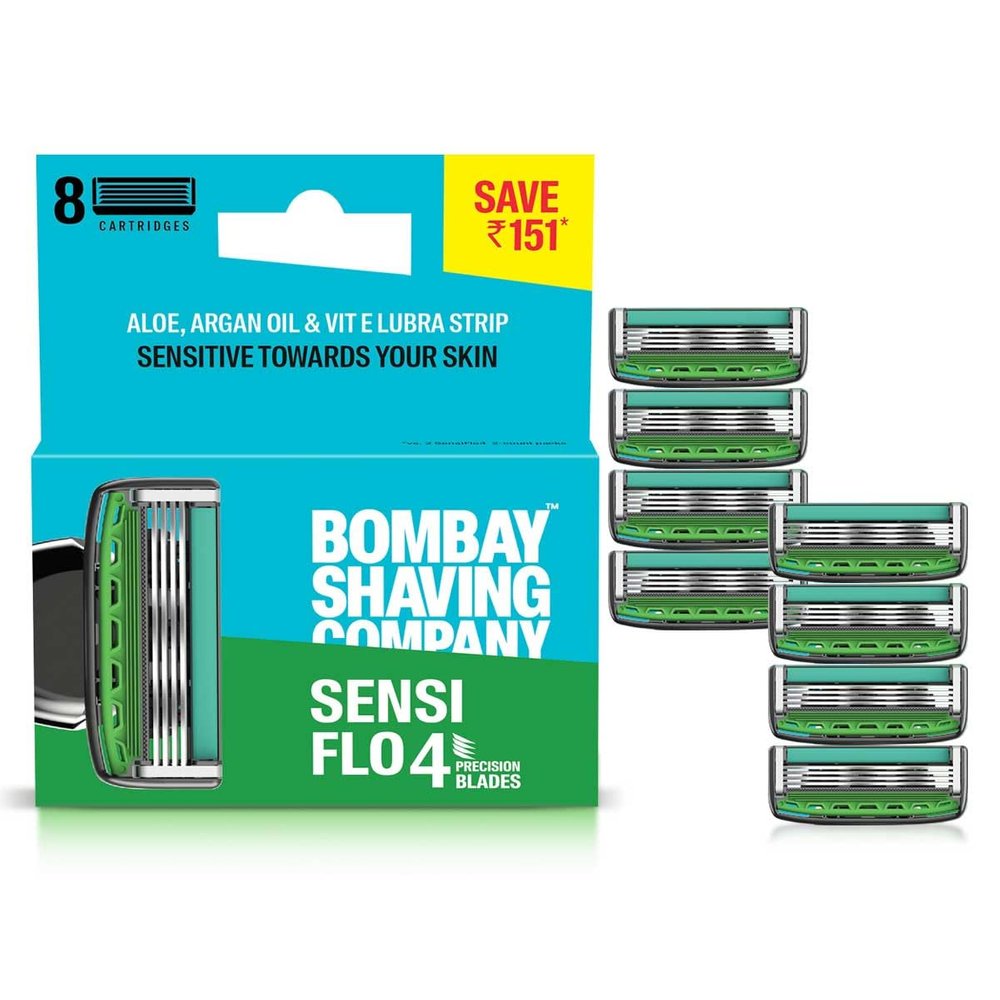 Bombay Shaving Company Sensiflo 4 Razor Cartridge | Pack Of 8