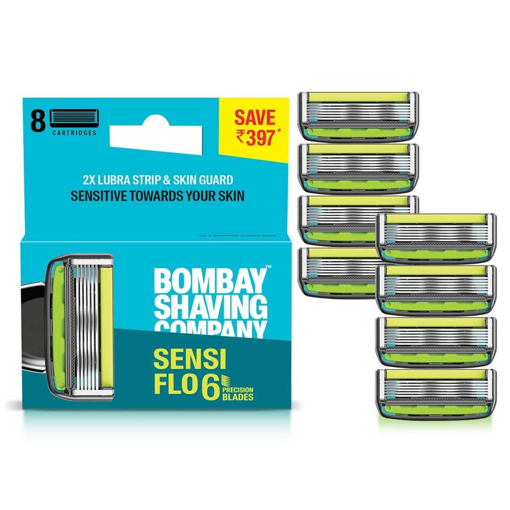 Bombay Shaving Company Sensiflo 6 Razor Cartridge | Pack Of 8